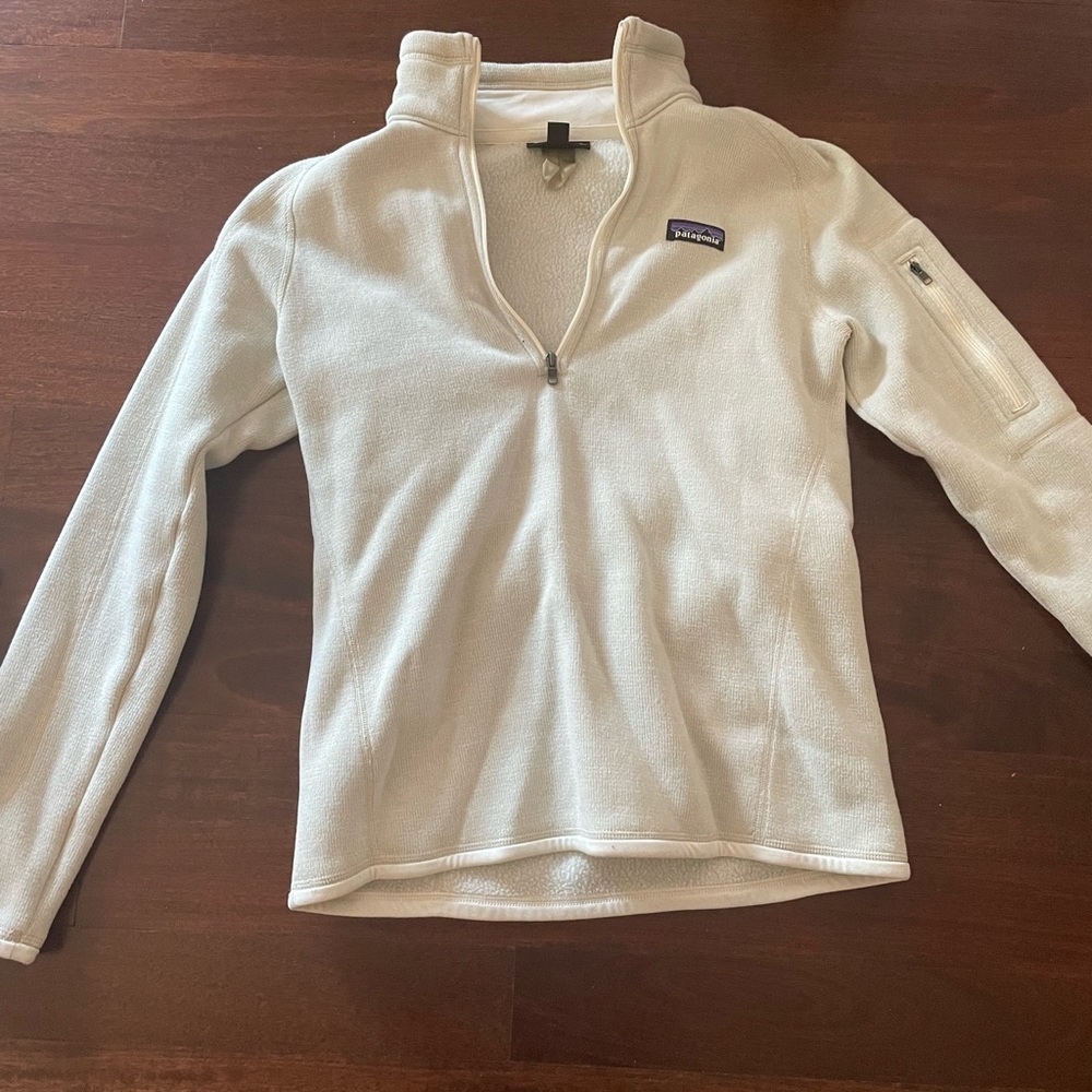 Patagonia - better sweater quarter zip - cream